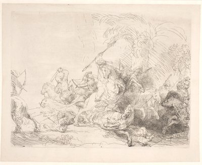 Suuri leijonanmetsästys tekijältä Rembrandt van Rijn