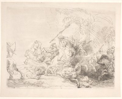 Suuri leijonanmetsästys tekijältä Rembrandt van Rijn