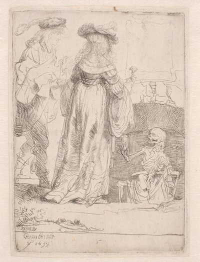 Nuori pari ja kuolema tekijältä Rembrandt van Rijn