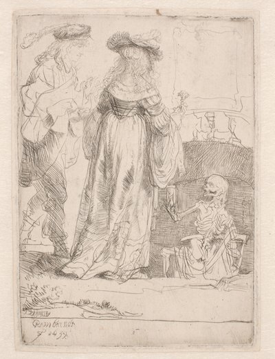Nuori pari ja kuolema tekijältä Rembrandt van Rijn