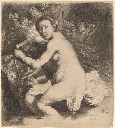 Diana kylpylässä tekijältä Rembrandt van Rijn