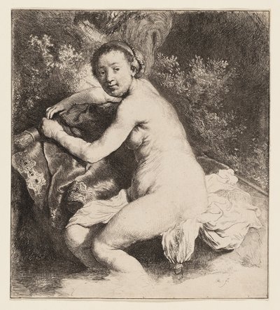 Diana kylpylässä tekijältä Rembrandt van Rijn