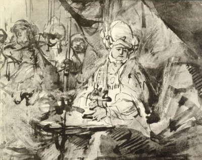 Die Handwaschung des Pilatus tekijältä Rembrandt van Rijn