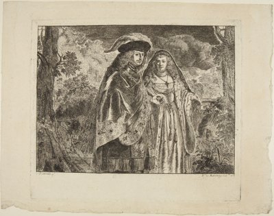 Niin kutsuttu valkoisen sulan mies tekijältä Rembrandt van Rijn