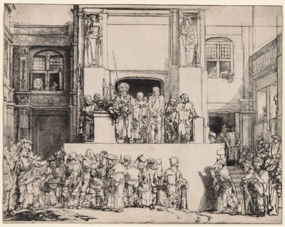Ecce Homo. Kristus esitettiin kansalle, 1655. tekijältä Rembrandt van Rijn