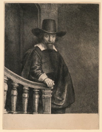 Ephraim Bonus, juutalainen lääkäri tekijältä Rembrandt van Rijn