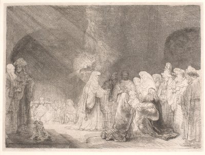 Tuotanto temppelissä tekijältä Rembrandt van Rijn