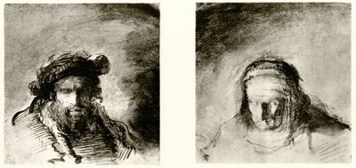 Pään tutkimukset tekijältä Rembrandt van Rijn