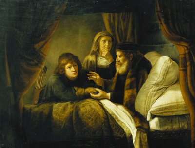 Isac Blessing Jacob, noin 1640 tekijältä Rembrandt van Rijn