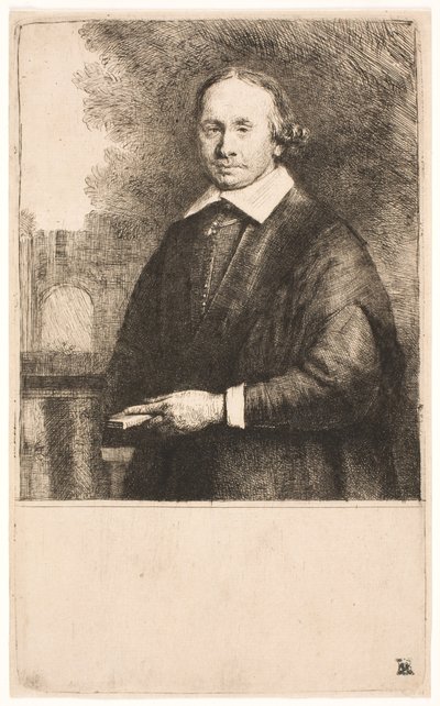 Jan Antonide van der Linden, lääketieteen professori tekijältä Rembrandt van Rijn