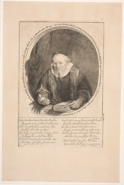 Jan Cornelis Sylvius, saarnaaja: kuolemanjälkeinen muotokuva tekijältä Rembrandt van Rijn