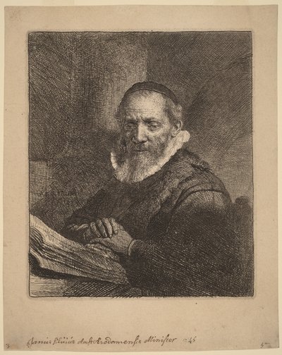 Jan Cornelisz Sylvius tekijältä Rembrandt van Rijn