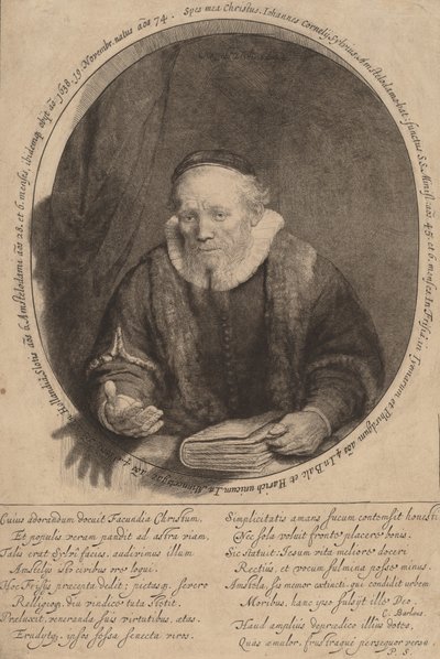 Jan Cornelisz. Sylvius, 1646. tekijältä Rembrandt van Rijn