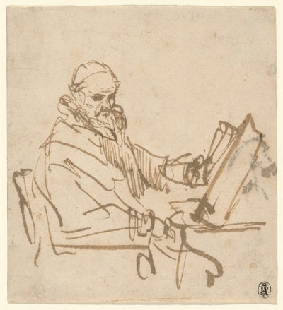 Jan Cornelisz Sylvius, saarnaaja tekijältä Rembrandt van Rijn