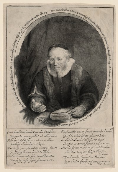 Jan Cornelius Sylvius, saarnaaja tekijältä Rembrandt van Rijn