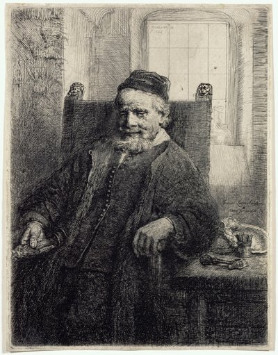 Jan Lutma, kultaseppä tekijältä Rembrandt van Rijn