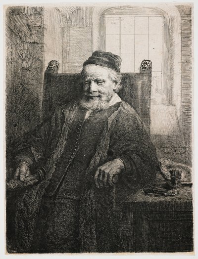 Jan Lutma, kultaseppä tekijältä Rembrandt van Rijn