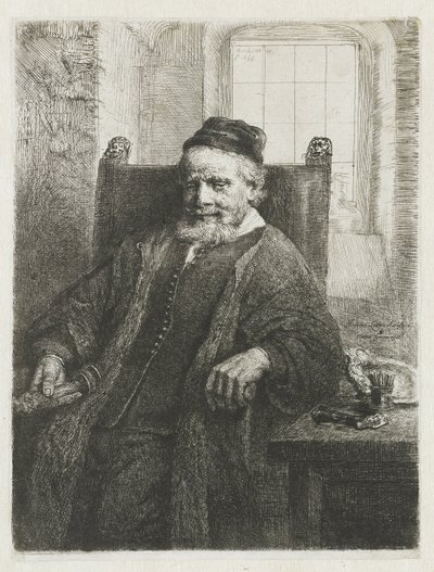 Jan Lutma, kultaseppä tekijältä Rembrandt van Rijn
