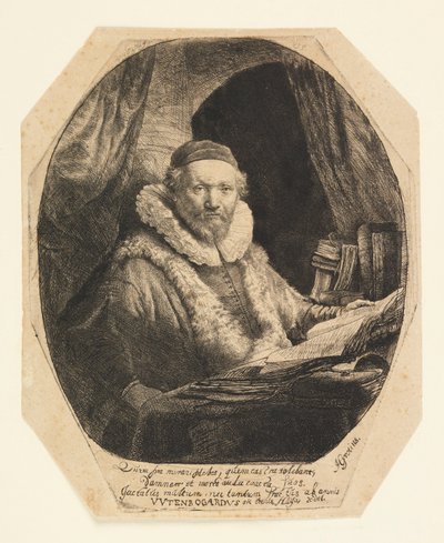 Jan Uytenbogaert (1557–1644), vastustajien saarnaaja tekijältä Rembrandt van Rijn