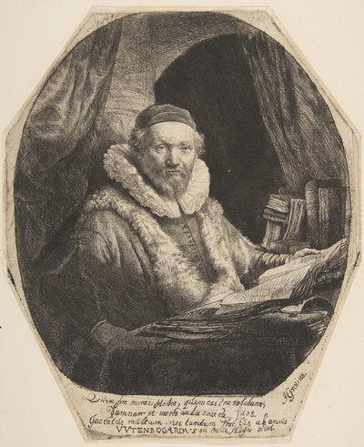 Jan Uytenbogaert. tekijältä Rembrandt van Rijn