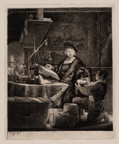 Jan Uytenbogaert, "Kultavaaka" tekijältä Rembrandt van Rijn