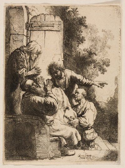 Joosefin takki tuodaan Jaakobille tekijältä Rembrandt van Rijn