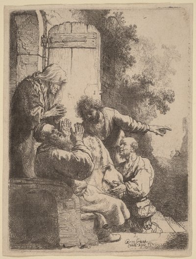 Joosefin takki tuotiin Jaakobille tekijältä Rembrandt van Rijn