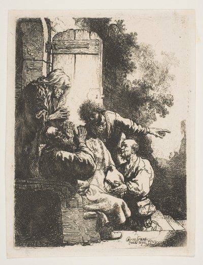 Joosefin takki tuotu Jaakobille, n. 1633. tekijältä Rembrandt van Rijn