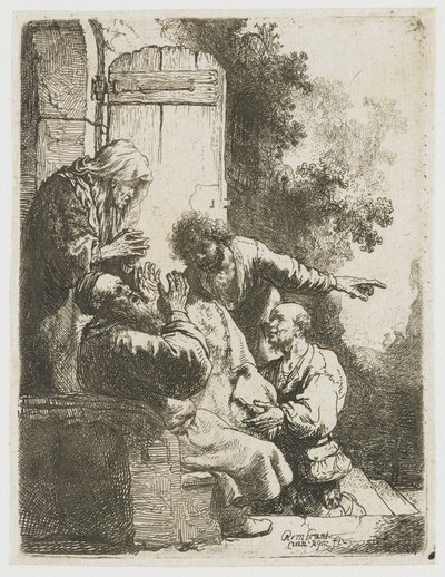 Joosefin takki tuotiin Jaakobille tekijältä Rembrandt van Rijn
