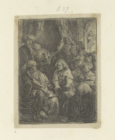 Joosef kertoo unistaan Recueil de quatre-vingt-cinq estampes originales (sarjan nimi) tekijältä Rembrandt van Rijn