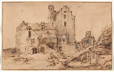 Kostverlorenin rappeutuva linna tekijältä Rembrandt van Rijn