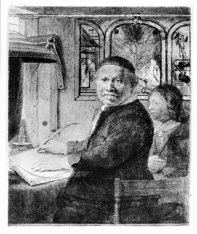 Lieven Willemsz van Coppenol, n. 1658 (etsaus) tekijältä Rembrandt van Rijn