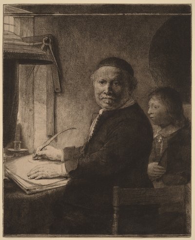 Lieven Willemsz van Coppenol: pienempi lautaskuva tekijältä Rembrandt van Rijn