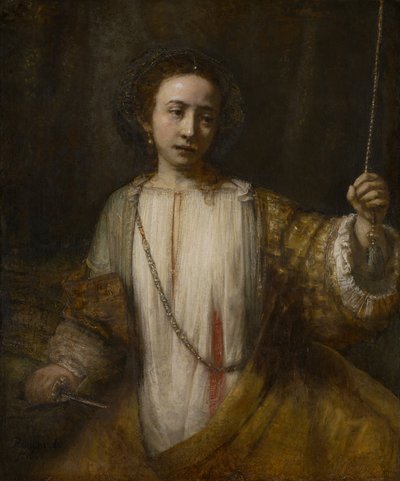 Lucretia tekijältä Rembrandt van Rijn