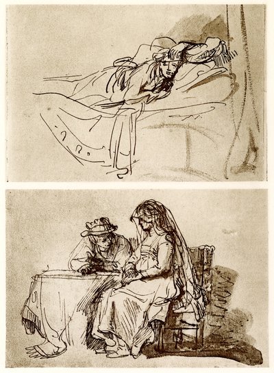 Valehteleva nainen, The Talk tekijältä Rembrandt van Rijn