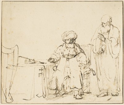 Nathan Admonishing David, n. 1652-1653 tekijältä Rembrandt van Rijn