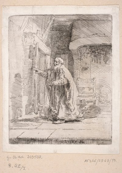 Sokeutunut Tobias tekijältä Rembrandt van Rijn
