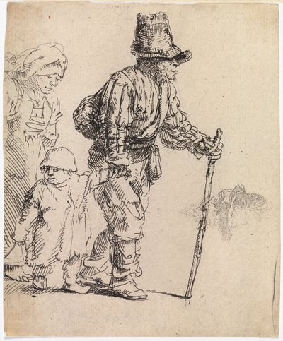 Maalaisperhe vaelluksella tekijältä Rembrandt van Rijn