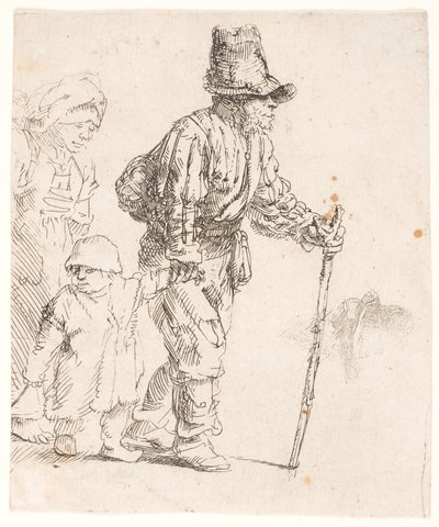 Maalaisperhe vaelluksella tekijältä Rembrandt van Rijn
