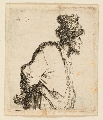 Talonpoika Kädet Selän takana tekijältä Rembrandt van Rijn
