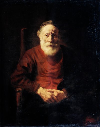 Punaisen vanhan miehen muotokuva, 1652-1654. tekijältä Rembrandt van Rijn