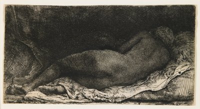 Makaava nainen tekijältä Rembrandt van Rijn