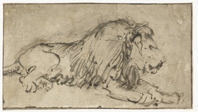 Makaava leijona tekijältä Rembrandt van Rijn