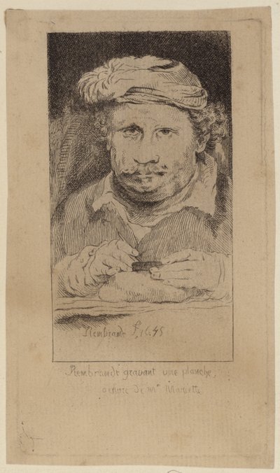 Rembrandt 1645 self portarit kokoelmassa Mariette tekijältä Rembrandt van Rijn