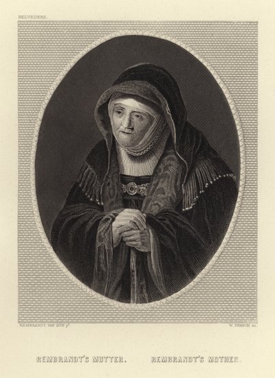 Rembrandtin äiti tekijältä Rembrandt van Rijn