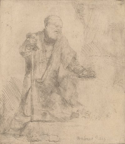 Pyhä Pietari katumuksessa, 1645. tekijältä Rembrandt van Rijn