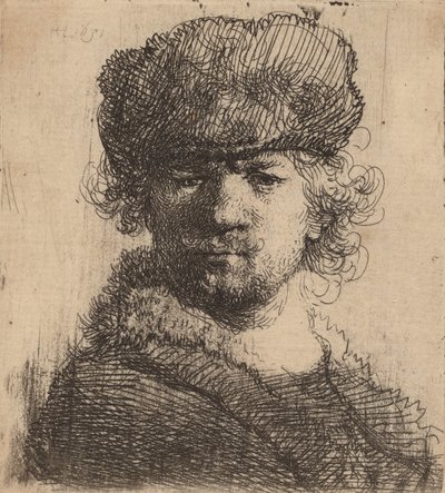 Omakuva raskaassa turkislakissa, 1631. tekijältä Rembrandt van Rijn