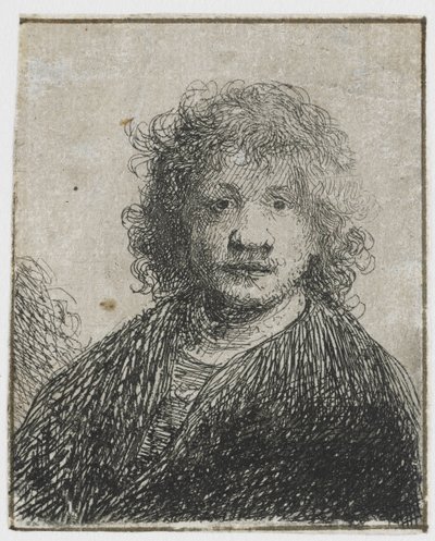 Omakuva leveällä nenällä Omakuva, jossa leveä nenä tekijältä Rembrandt van Rijn