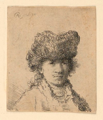 Omakuva turkislakissa: Rintakuva tekijältä Rembrandt van Rijn