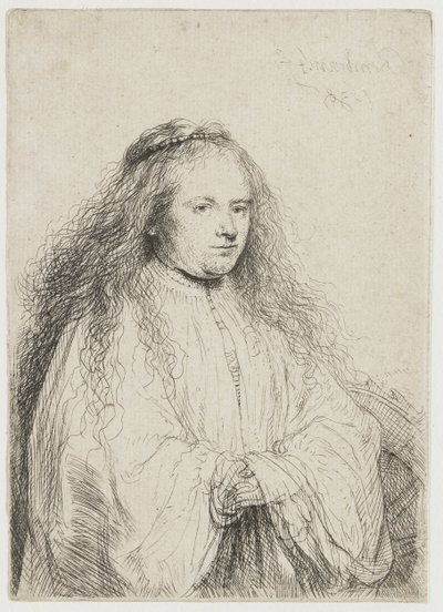 Pyhä Katariina ("pieni juutalainen morsian") tekijältä Rembrandt van Rijn